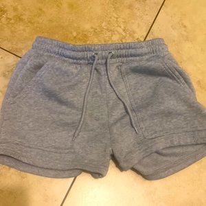 grey sweatpant shorts